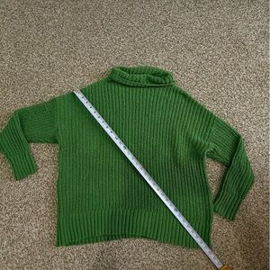 Aerie sage green Velour Knit Sweater